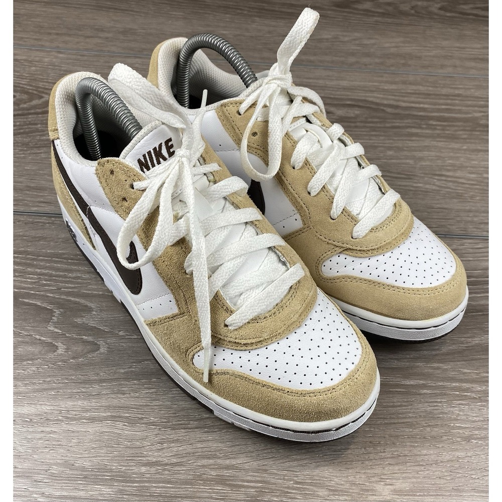 Nike Womens Air Prestige 313325-121 Beige Brown Suede Leather Y2K‎ Sneakers 8.5